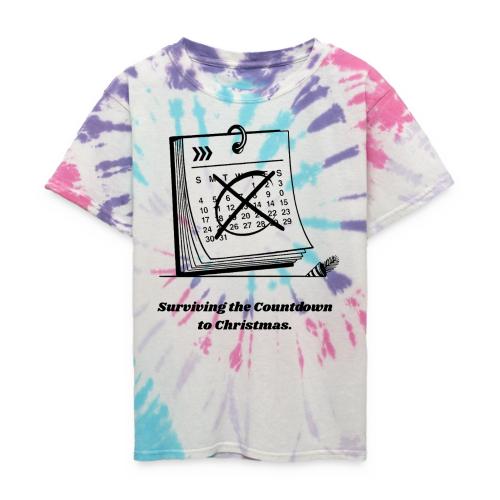Countdown to Christmas T-Shirt - Kid's Tie Dye T-Shirt