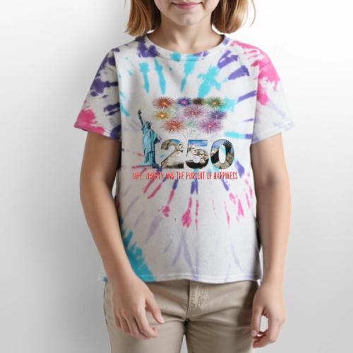 250 Years USA - Kid's Tie Dye T-Shirt