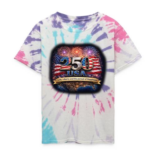 USA 250th Celebration - Kid's Tie Dye T-Shirt