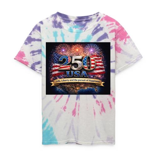 USA 250th Celebration - Kid's Tie Dye T-Shirt
