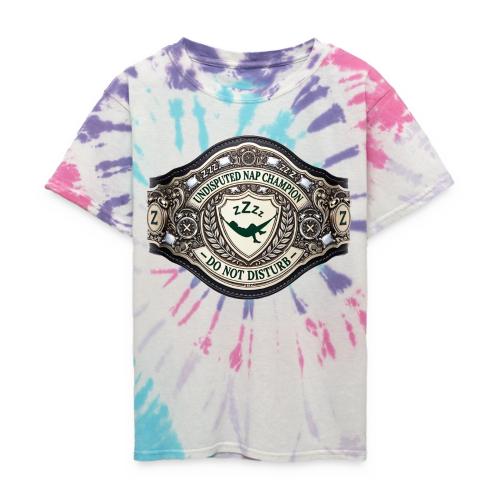 Nap Champion Belt T Shirt - Kid's Tie Dye T-Shirt