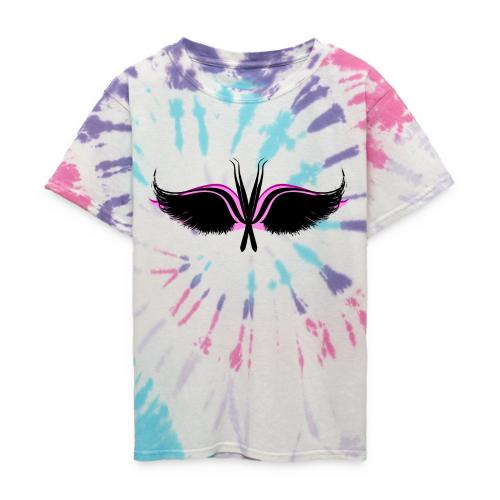 Lash Tweezer Wings black - Kid's Tie Dye T-Shirt