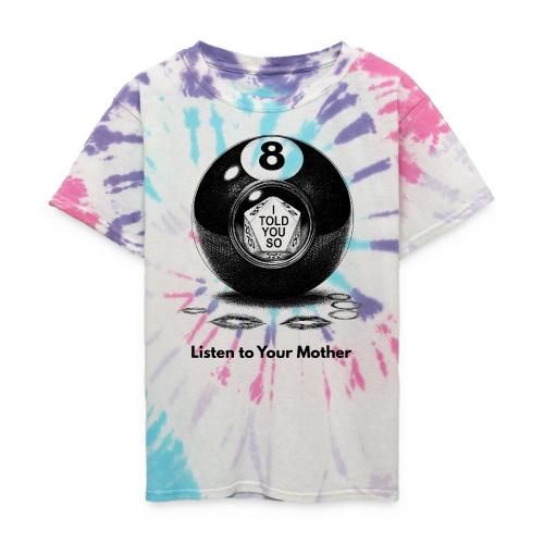 Sarcastic Mom T-Shirt Magic 8-Ball Oracle - Kid's Tie Dye T-Shirt