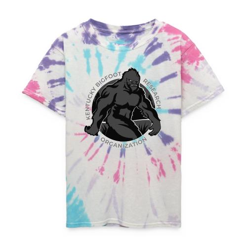 Kentucky Bigfoot Research Organization Logo - Grey - Kid's Tie Dye T-Shirt