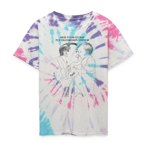 Dad Joke Blueprint T-Shirt - Kid's Tie Dye T-Shirt