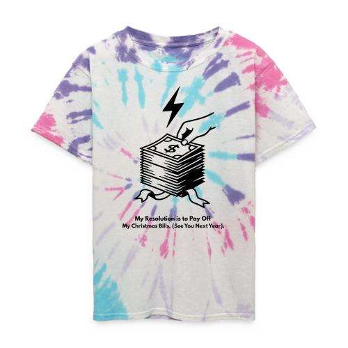 Christmas Bills T-Shirt - Kid's Tie Dye T-Shirt