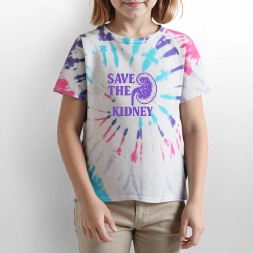 Save the kidney - Kid's Tie Dye T-Shirt