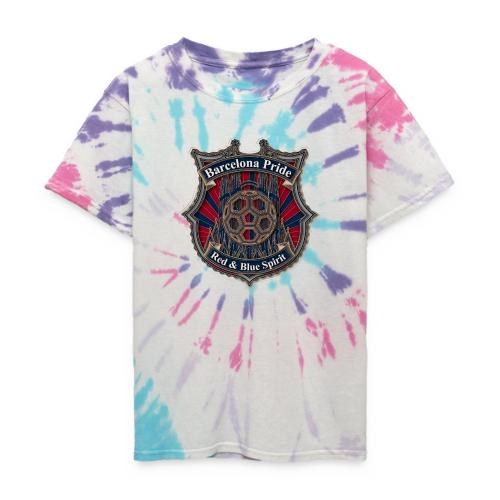 Barcelona Scarlet Pride T Shirt, Soccer City Gift - Kid's Tie Dye T-Shirt