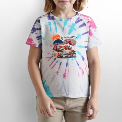 Jonathan Taylor Eldora Speedway FFN#1 Design 1 - Kid's Tie Dye T-Shirt