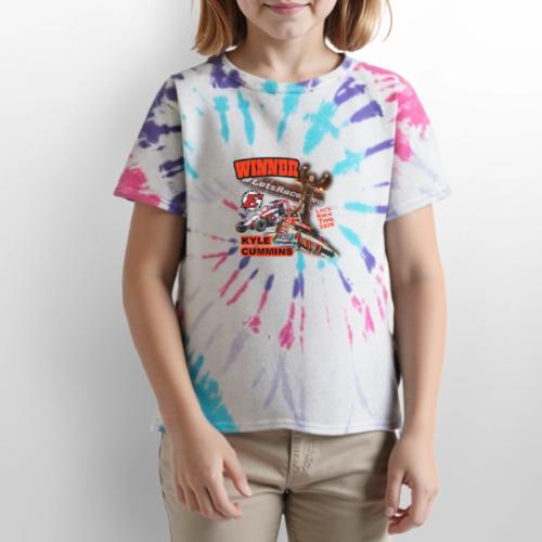 Kyle Cummins #LetsRaceTwo Winner - Kid's Tie Dye T-Shirt