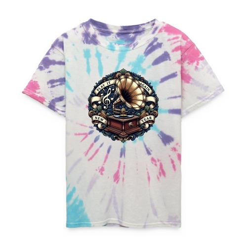 Ornate Phonograph T-Shirt - Kid's Tie Dye T-Shirt