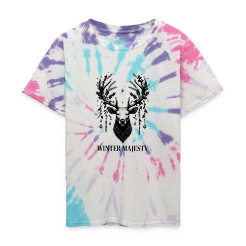 Majestic Reindeer T-Shirt, Poster, & Mug - Kid's Tie Dye T-Shirt
