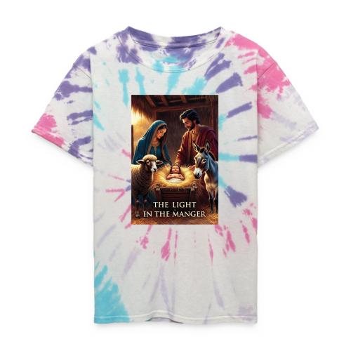 Nativity Manger T-Shirt - Kid's Tie Dye T-Shirt