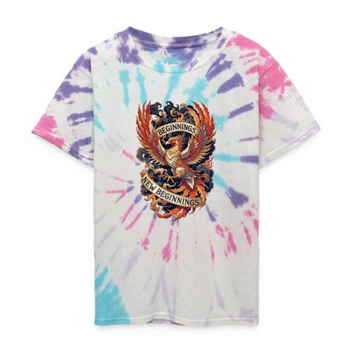 Phoenix New Year T-Shirt - Kid's Tie Dye T-Shirt