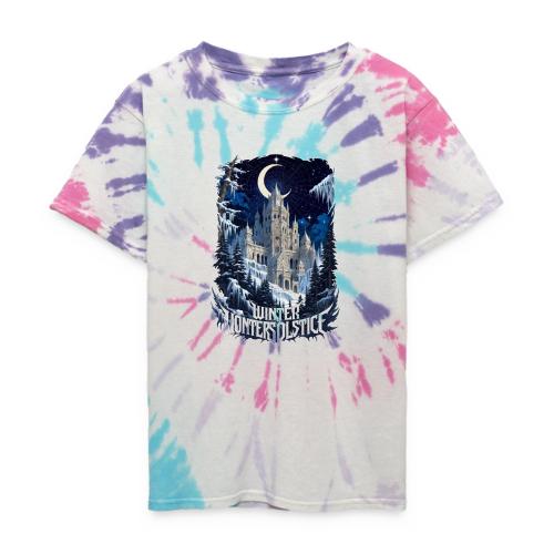 Celestial Winter Temple T-Shirt - Kid's Tie Dye T-Shirt