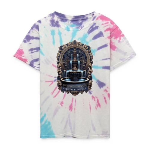 Gilded Baroque Fountain T-Shirt - Kid's Tie Dye T-Shirt