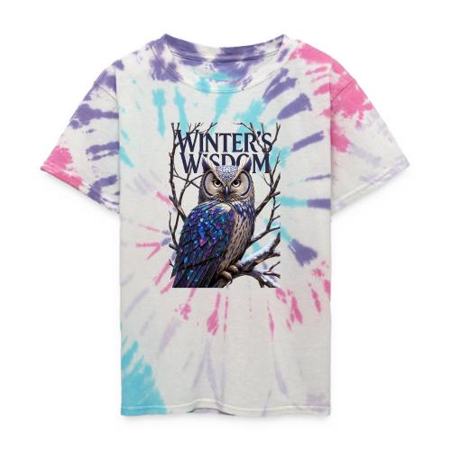 Crystalized Forest Owl T-Shirt - Kid's Tie Dye T-Shirt