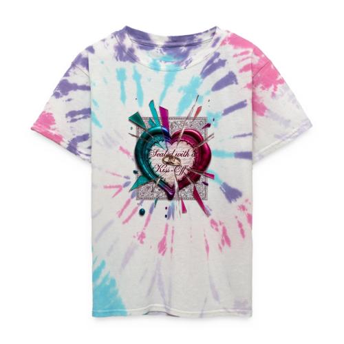 Sealed with a Kiss-Off T-Shirt - Kid's Tie Dye T-Shirt