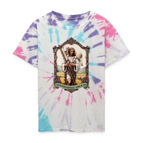 I Am The Good Shepherd T Shirt, Christian Gift - Kid's Tie Dye T-Shirt