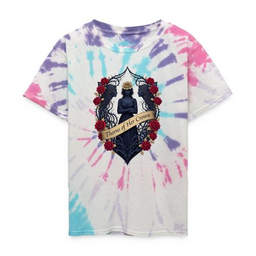 Women’s Day Thorn Crown T Shirt, Gift for Sister - Kid's Tie Dye T-Shirt
