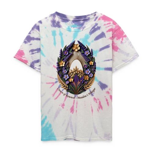 Easter Meadow Crown Renewal T Shirt, Spring Gift - Kid's Tie Dye T-Shirt