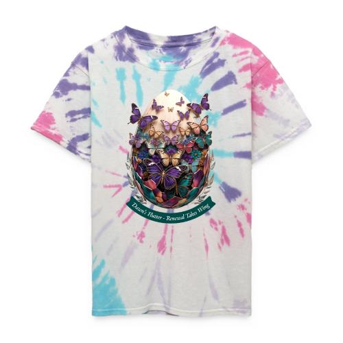 Easter Dawn's Flutter Butterfly T Shirt, Gift - Kid's Tie Dye T-Shirt