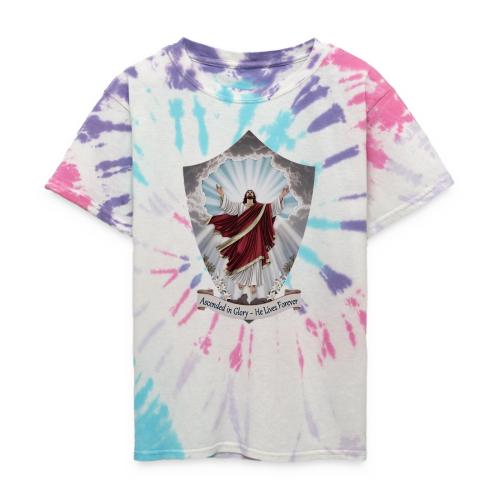 Easter Ascended in Glory T Shirt,Resurrection Gift - Kid's Tie Dye T-Shirt