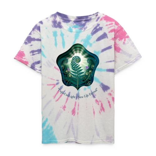 Easter Unfurl in Light Resurrection T Shirt, Gift - Kid's Tie Dye T-Shirt