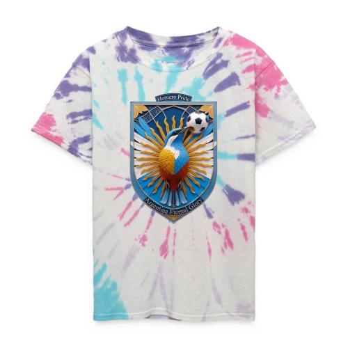 Argentina Hornero Soccer T Shirt, Football Gift - Kid's Tie Dye T-Shirt