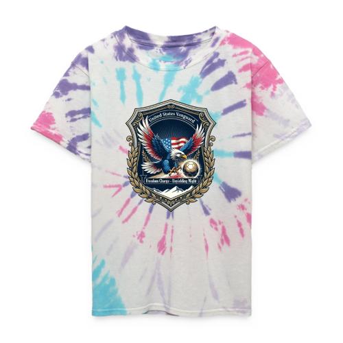 USA Eagle Vanguard T-Shirt,American Flag PrideGift - Kid's Tie Dye T-Shirt