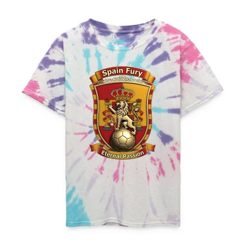 Spain Lion Fury T-Shirt, Spanish Crest Gift - Kid's Tie Dye T-Shirt