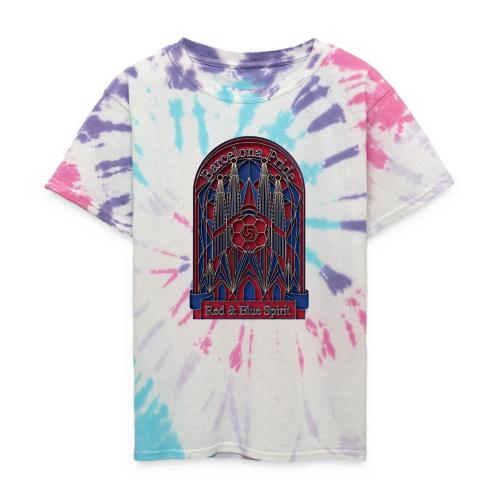 Barcelona Scarlet Pride T Shirt, Vibrant City Gift - Kid's Tie Dye T-Shirt