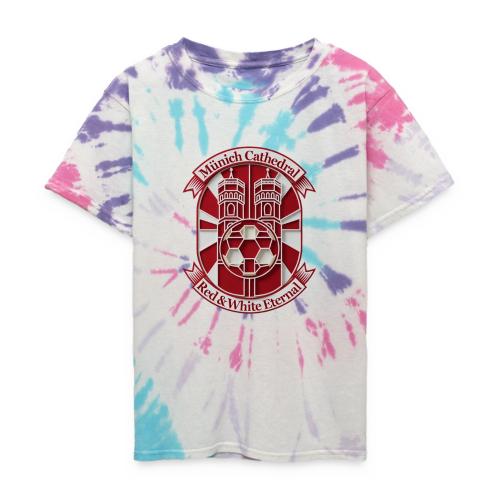 Munich Cathedral T Shirt, German Football Fan Gift - Kid's Tie Dye T-Shirt