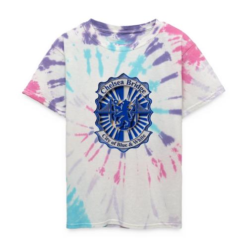 Chelsea Blue Bridge T Shirt, Soccer Fan Gift - Kid's Tie Dye T-Shirt
