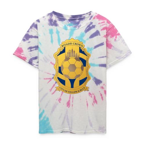 Riyadh Crown T Shirt, Modern Desert Pride Gift - Kid's Tie Dye T-Shirt