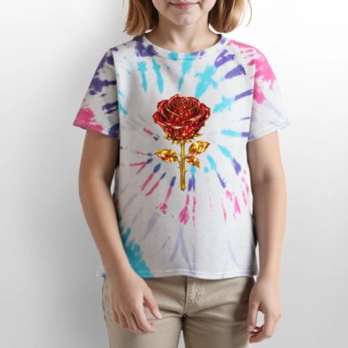 Golden Rose - Kid's Tie Dye T-Shirt