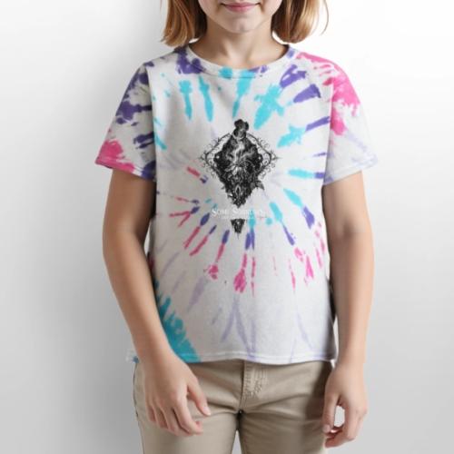 Wilted Rose Turning | Some sorrows don't echo back - Kid's Tie Dye T-Shirt