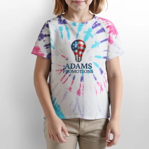 Adams promotions American flag metallic light bulb - Kid's Tie Dye T-Shirt