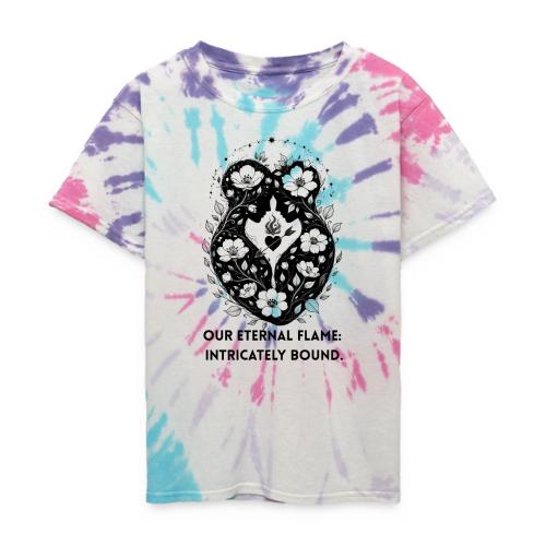 Eternal Flame of Embrace T-Shirt - Kid's Tie Dye T-Shirt