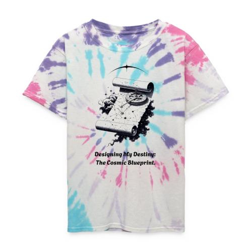 Cosmic Blueprint T-Shirt - Kid's Tie Dye T-Shirt