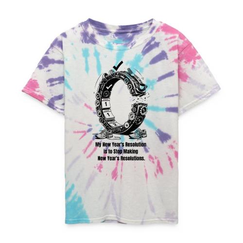 The Resolution Loop - Sarcastic New Year's T-Shirt - Kid's Tie Dye T-Shirt