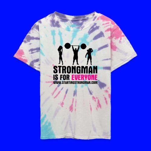 strongman is for everyone - Kid's Tie Dye T-Shirt