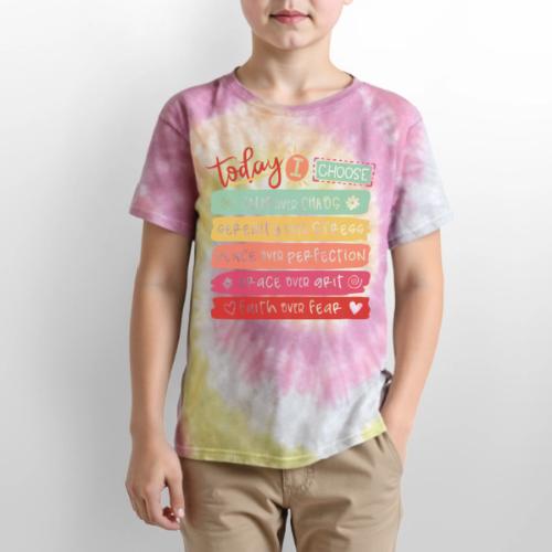 Harmony Collection - Today I Choose - Kid's Tie Dye T-Shirt