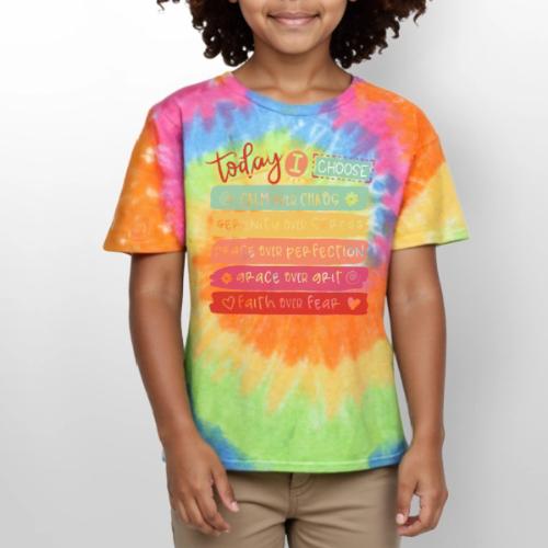 Harmony Collection - Today I Choose - Kid's Tie Dye T-Shirt
