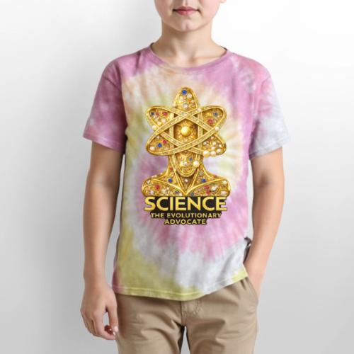Science the Evolutionary Advocate - Kid's Tie Dye T-Shirt