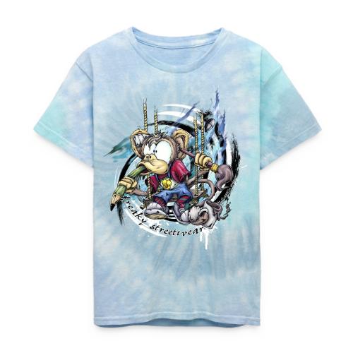the graphic monkey - Kid's Tie Dye T-Shirt