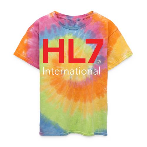 HL7 International Logo - Reverse - Kid's Tie Dye T-Shirt
