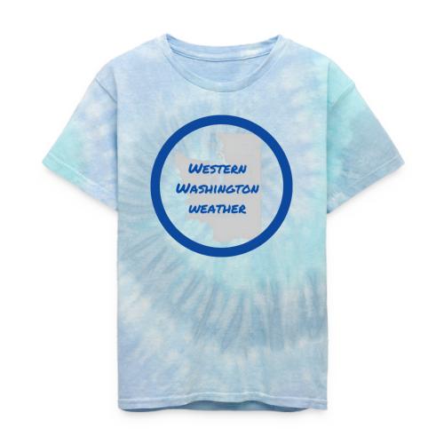 Western Washington Weather Logo - Kid's Tie Dye T-Shirt