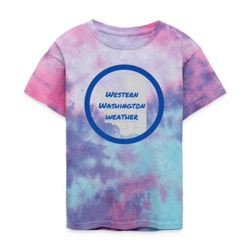 Western Washington Weather Logo - Kid's Tie Dye T-Shirt