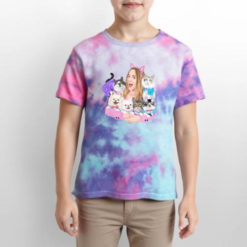 Jahnnalee & The Furry Kiddos - Kid's Tie Dye T-Shirt